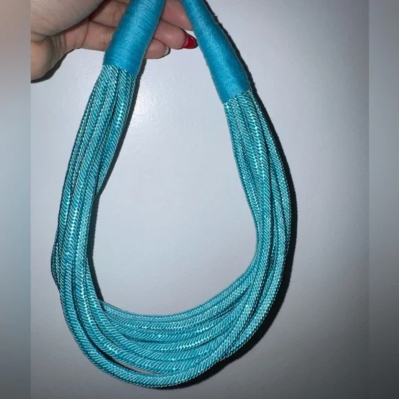 Turquoise Multi-Strand Rope Necklace - Picture 2 of 5